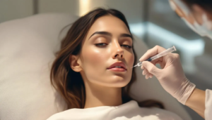 image of a woman getting anti-aging facial injections